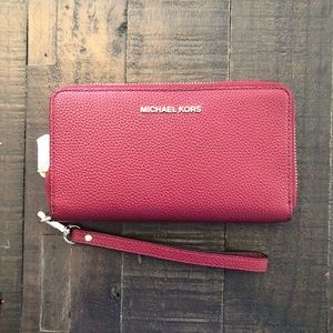 NWT Michael Kors Leather Wallet Phone Case